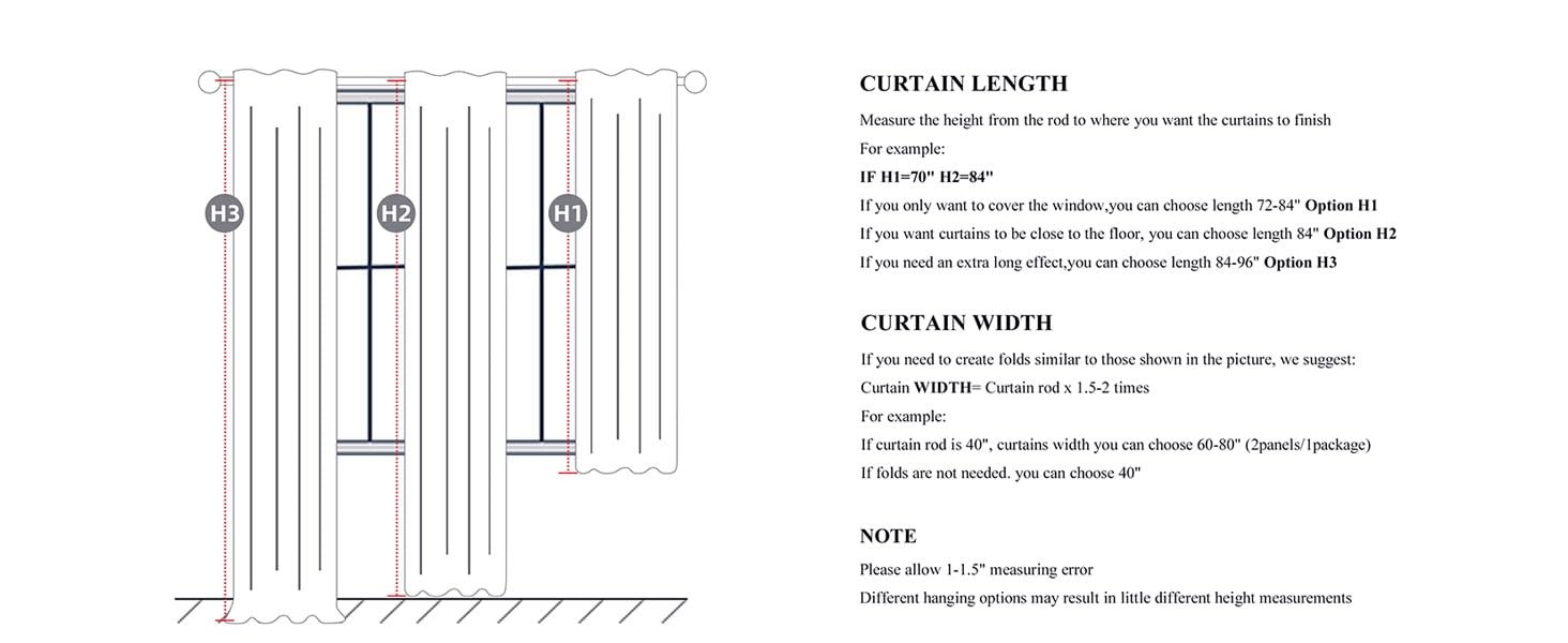 Neutral 10 ft Blackout Curtains 120 Inches Long,Linen Elegant Villa Cottage