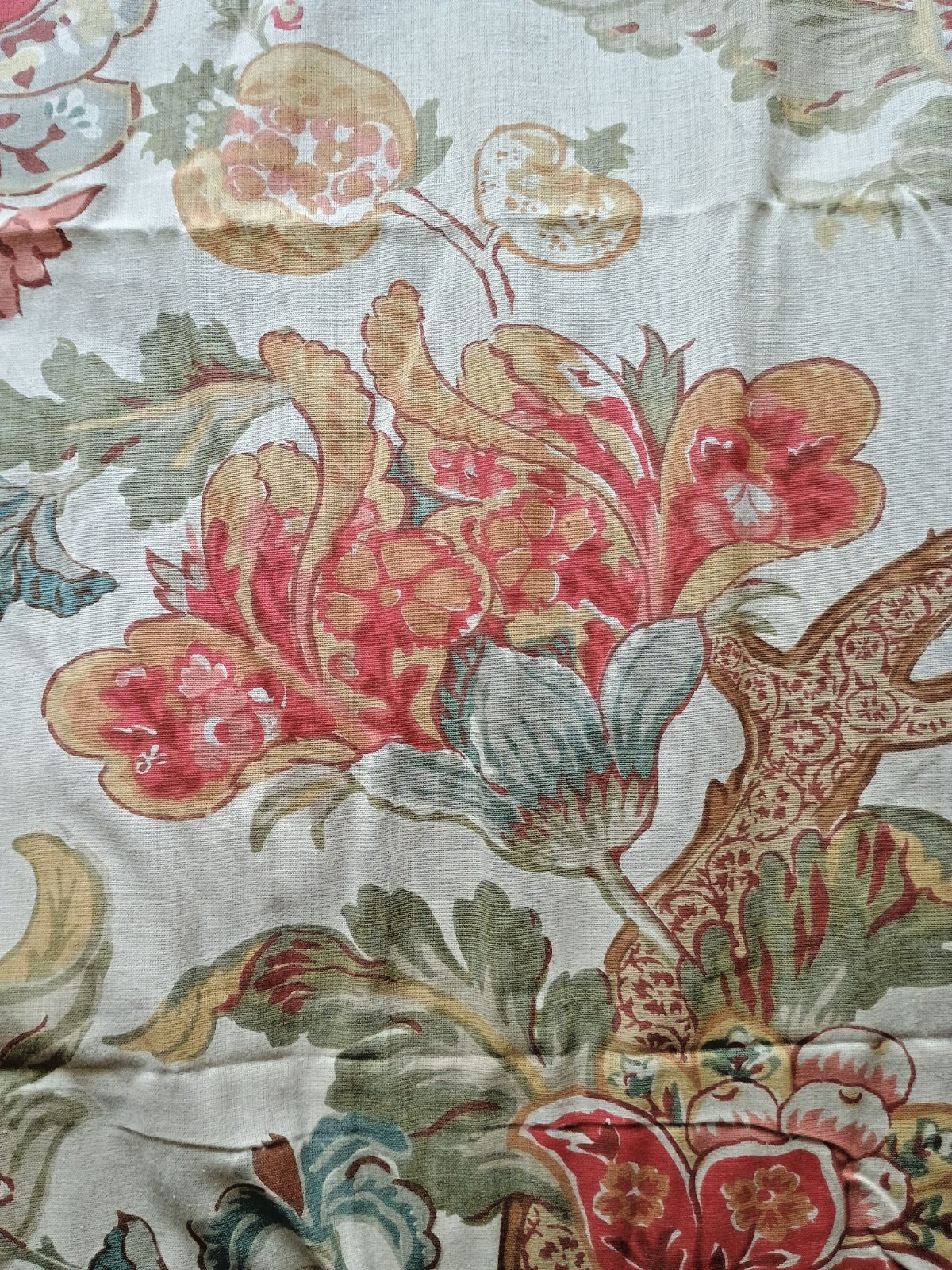 Pottery Barn Lined Floral Curtain Panels 50″ x 96″