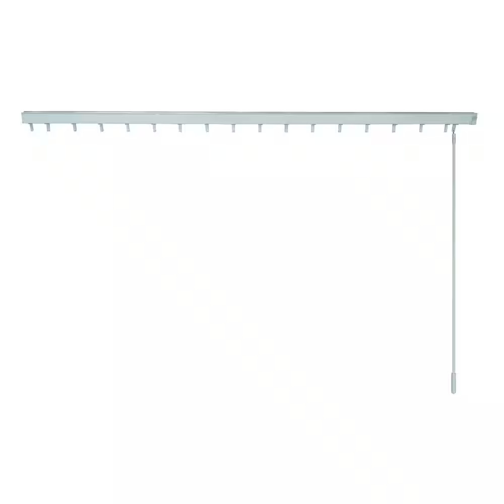 White Vertical Blinds Head Rail for Sliding Doors or Windows – 78 In. W