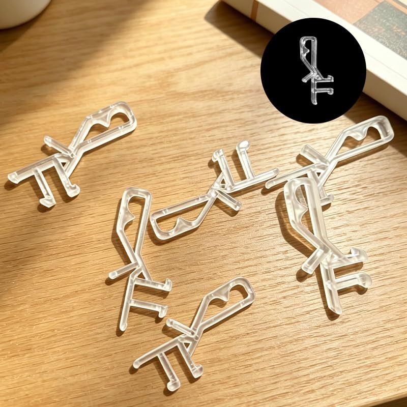 12 PCS Hidden Valance Clips for Window Blinds, 1-7/8 inch Clear ‎clear