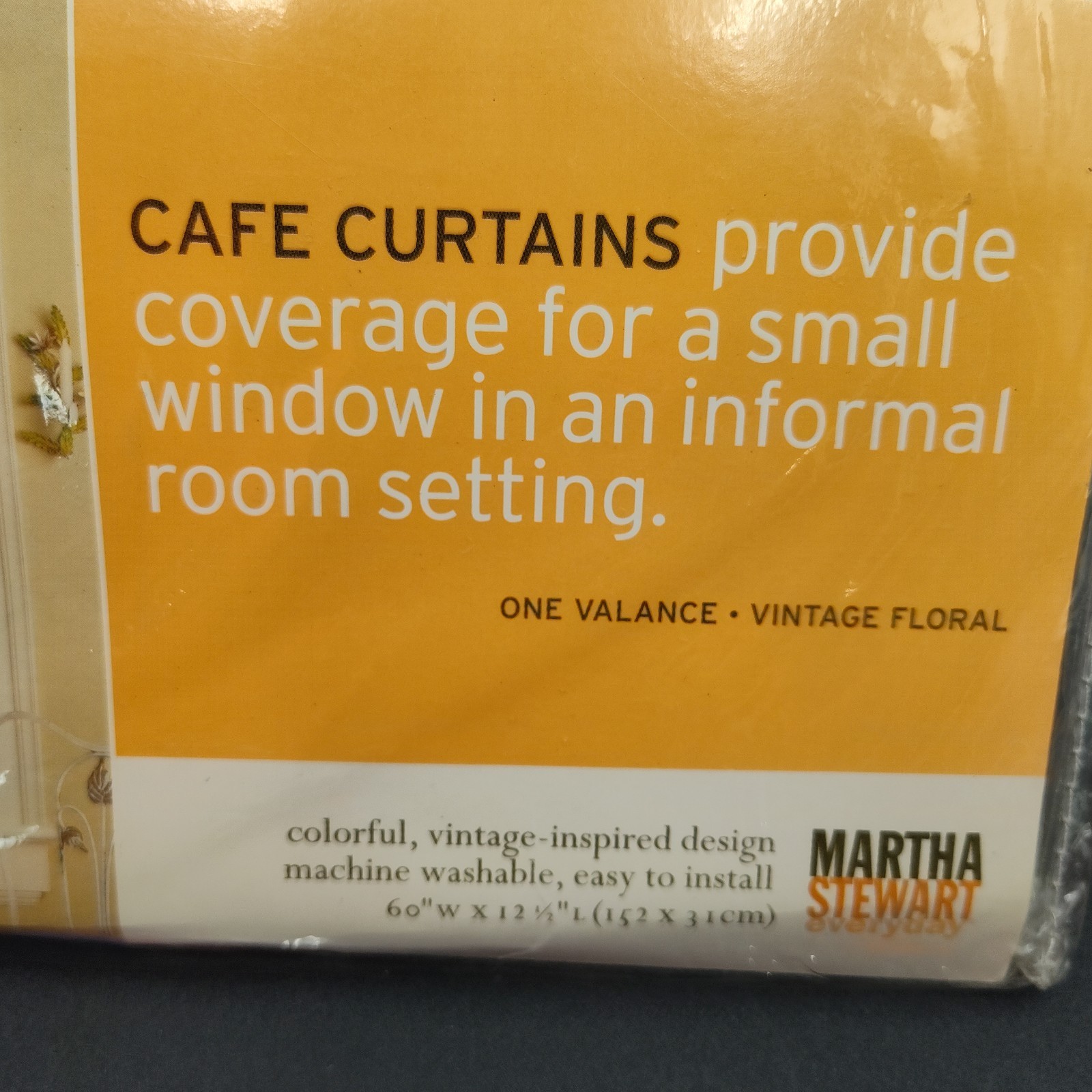 ✅Set-2 Cafe Curtains Martha Stewart Small Window 60″X12.5″ Top & 60″X36″ Lower👀