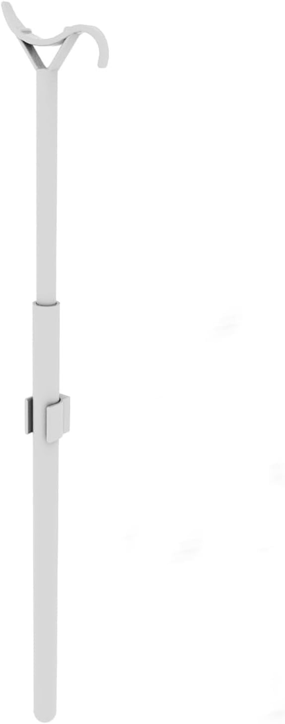 Window Shades Drop Rod, Extendable Tension Mounted Chrome Pull Down Rod for