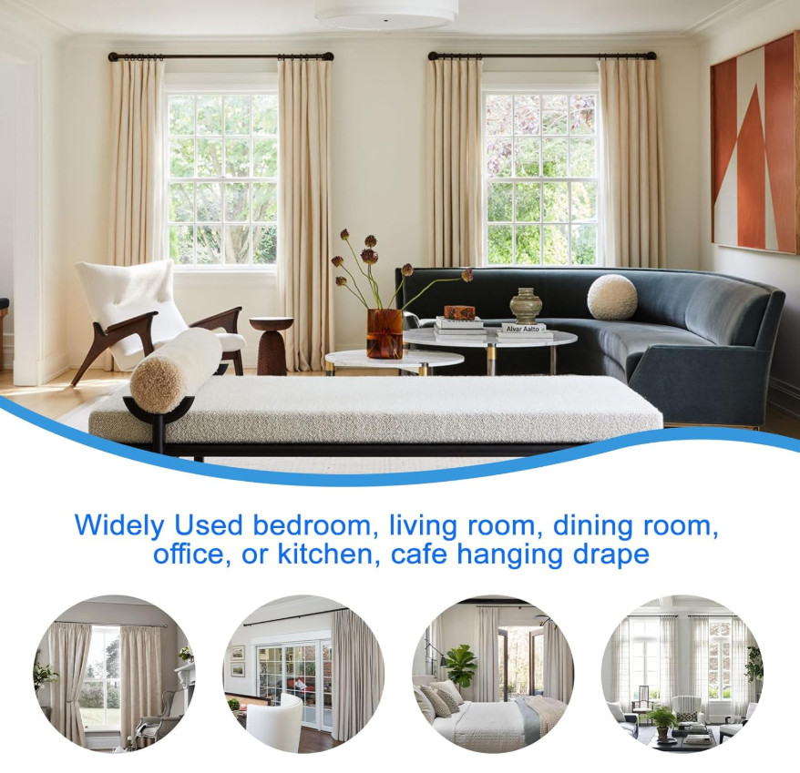 Curtain Rings Plastic & Metal – Open Ring Inner Diameter 3.6cm/3.8cm/4.7cm/5cm