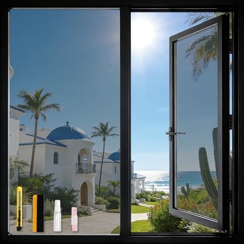 One Way Privacy Window Film, Static Cling Daytime Mirror Tint for Home &