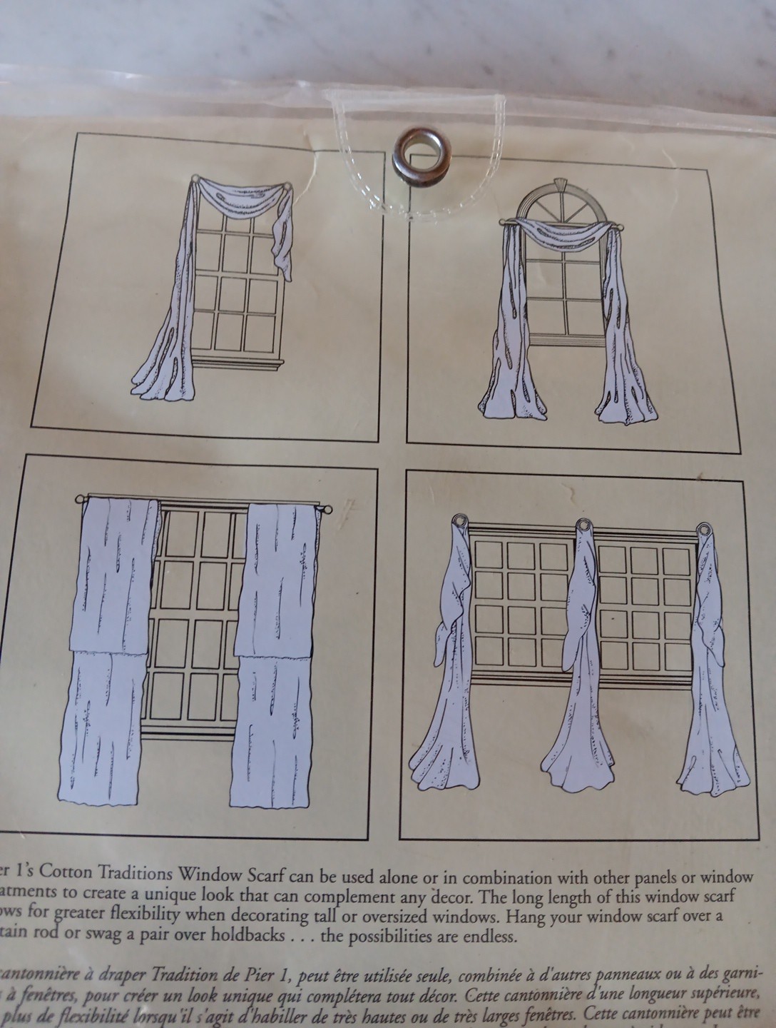 Pure White Window Sheer Scarf Curtain Wedding Drape Panel Swag Voile 40 x 210″