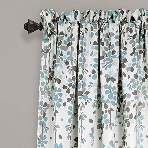 Weeping Flower Light 52″W x 108″L (Pack of 2) Blue & Gray Window Panels