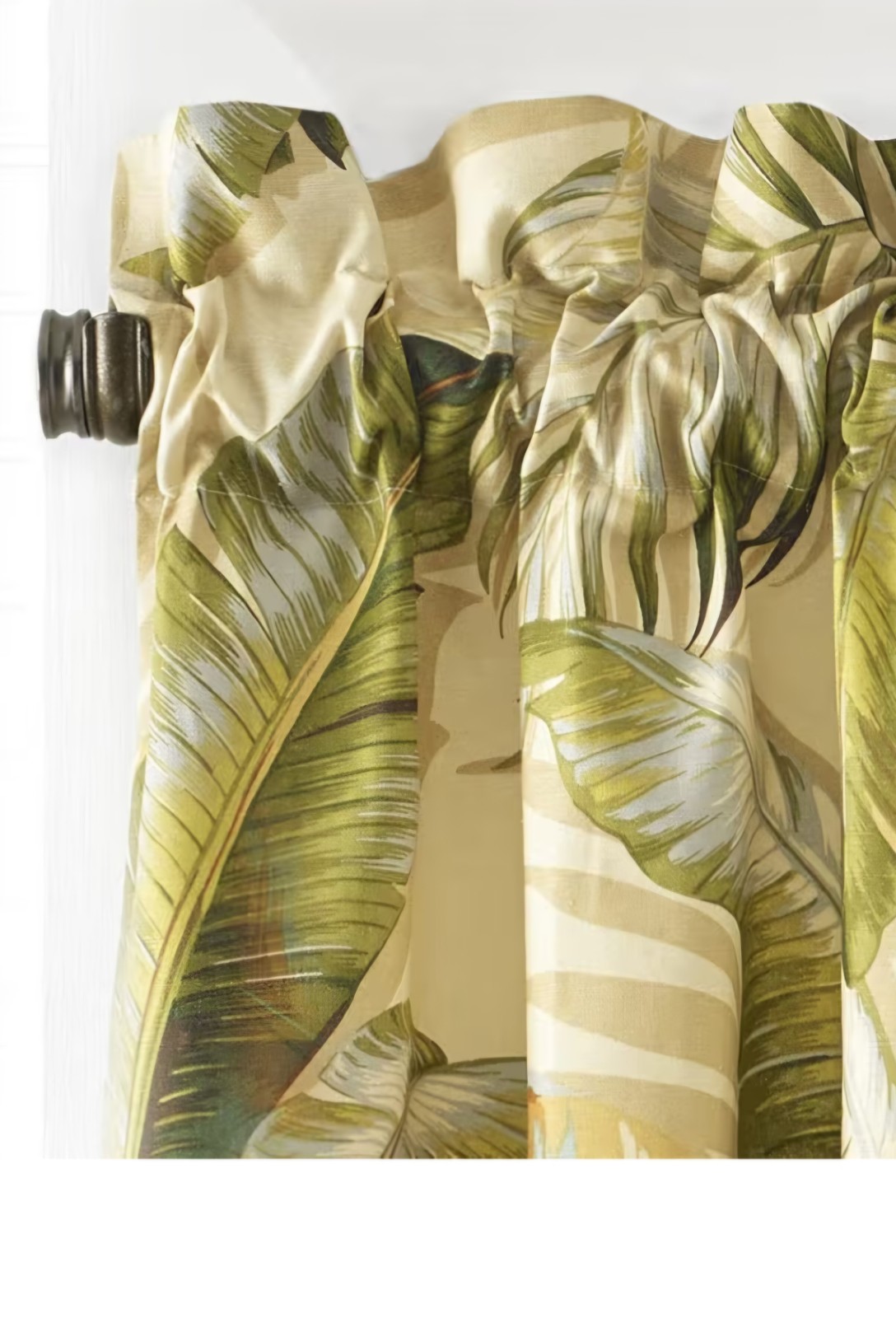 Tommy Bahama – Valance, Cotton Window Treatment, Coastal Design w/ Coral (Hm)