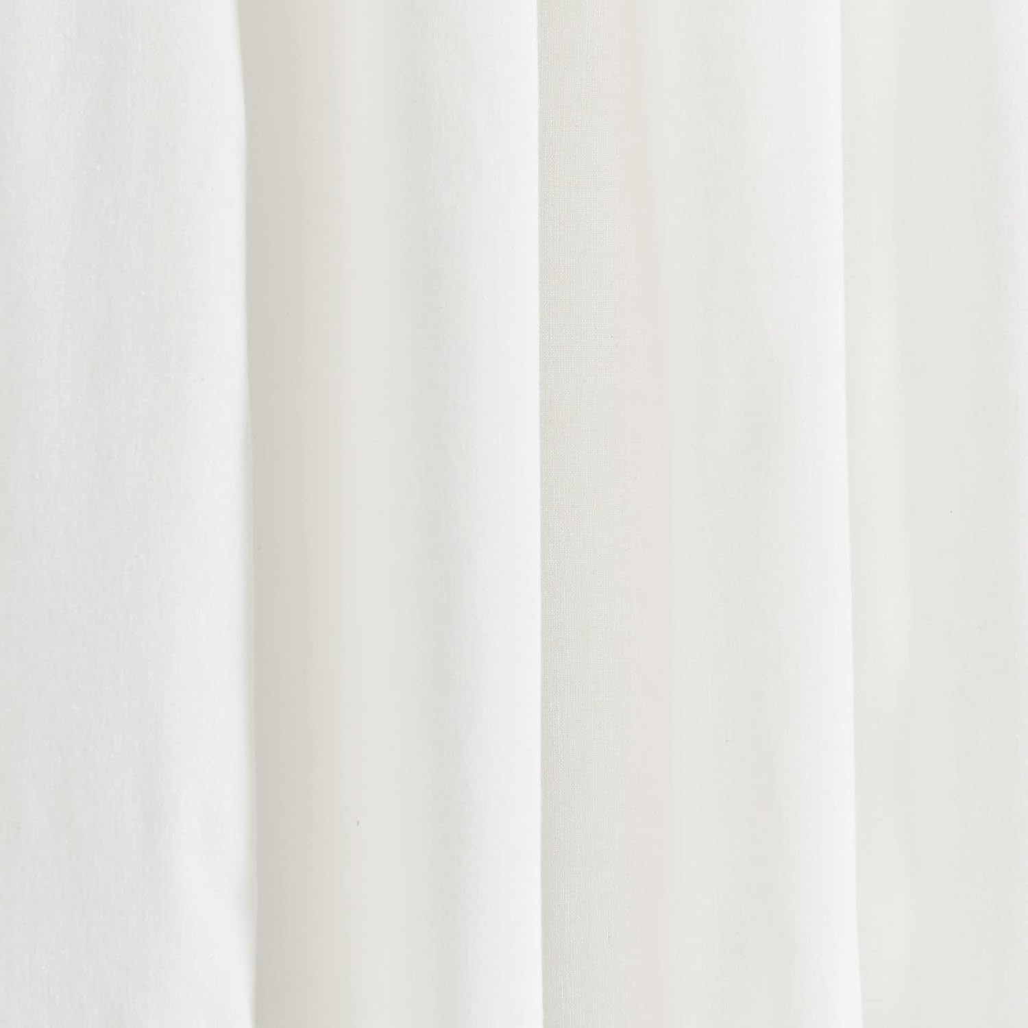 Coastal Chic Scalloped Window Curtain Panels 52″x95″ White & Blue Pair