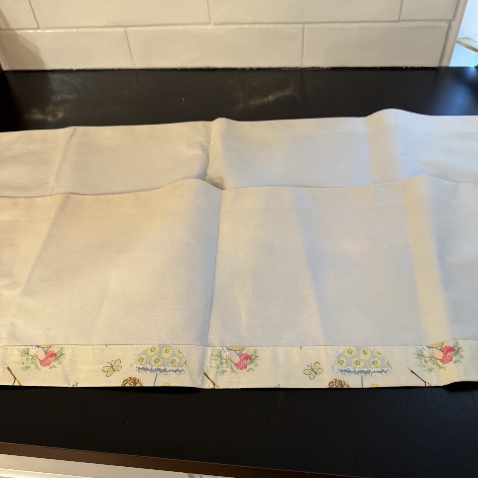 Valance set 2 Window Curtain Topper 10″W X34″L Baby Childs room Butterfly Birds