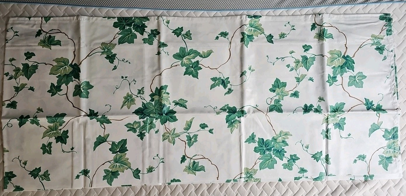 VTG Waverly English Ivy Crystal Balloon Valance Polished Cotton NEW