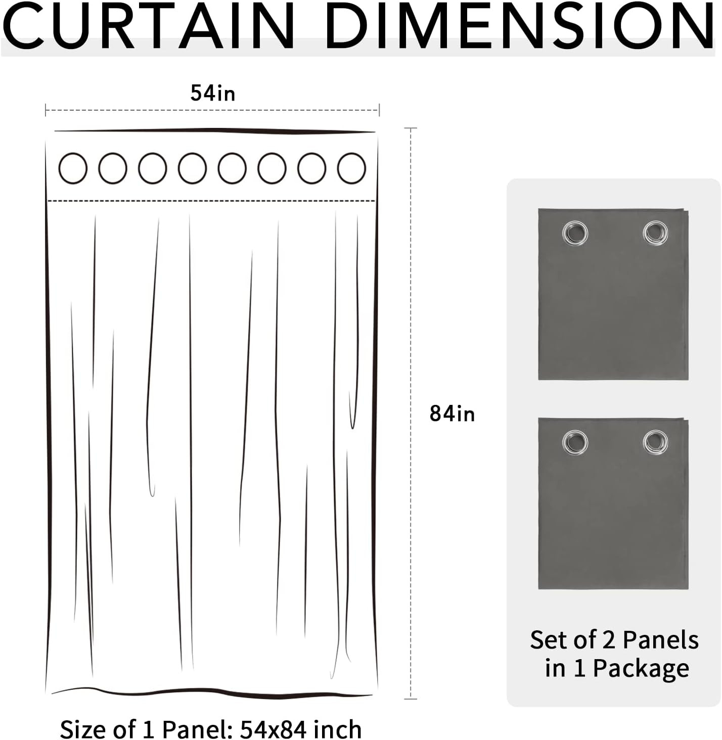 Easy-Going 100% Waterproof Outdoor Curtains Windproof Weatherproof Porch Curtain