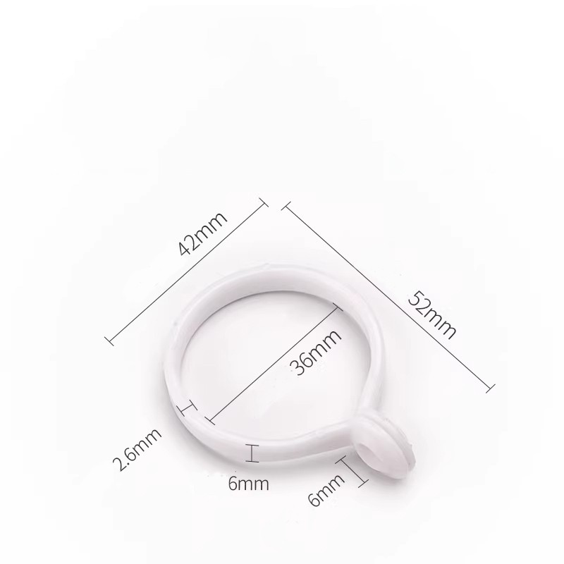 Curtain Rings Plastic & Metal – Open Ring Inner Diameter 3.6cm/3.8cm/4.7cm/5cm