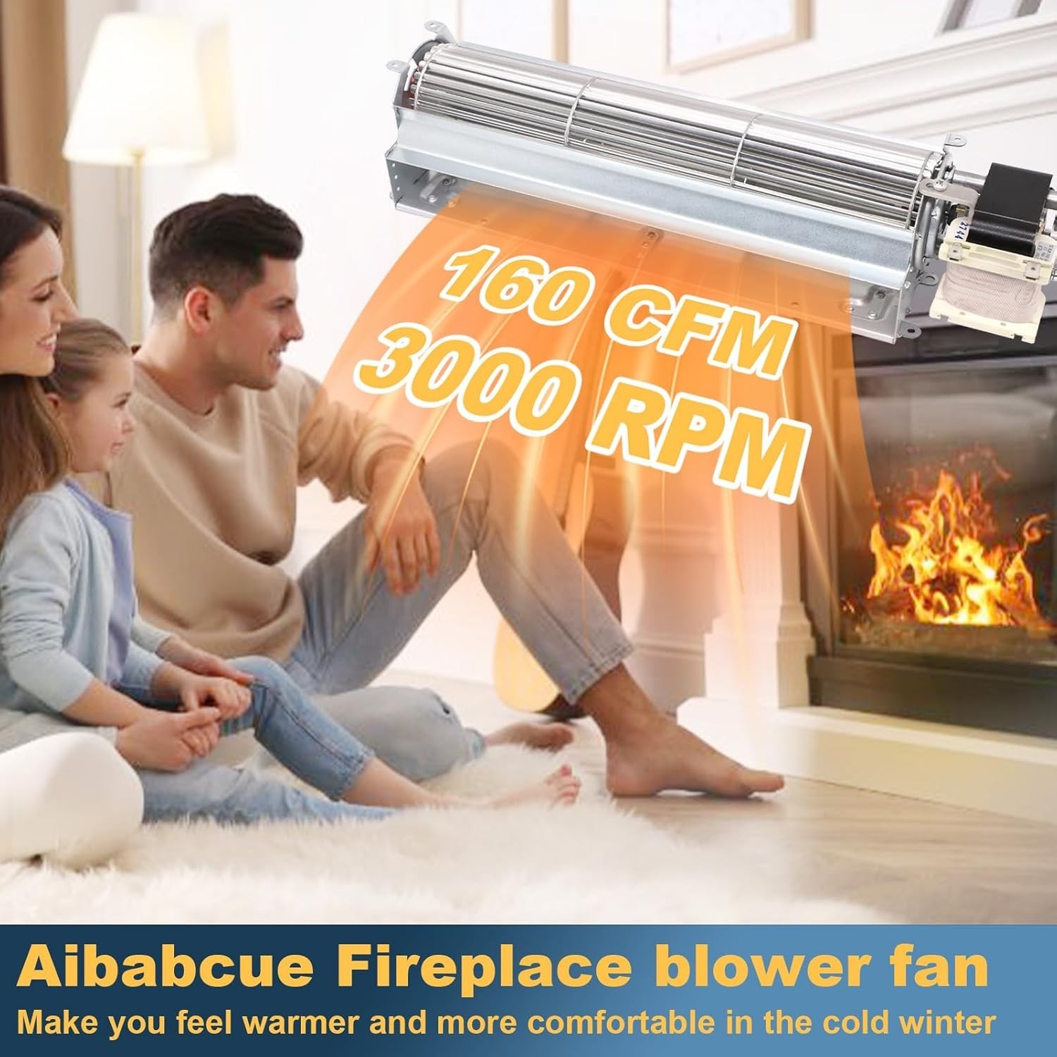 Replacement Fireplace Blower Kit For Desa, FMI, Vanguard, Vexar, Comfort Flam…