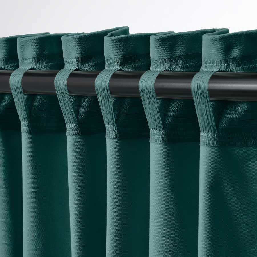 Ikea SET OF 2 PANELS Sanela Curtains Drapes Room Darkening Velvet 55″x98″