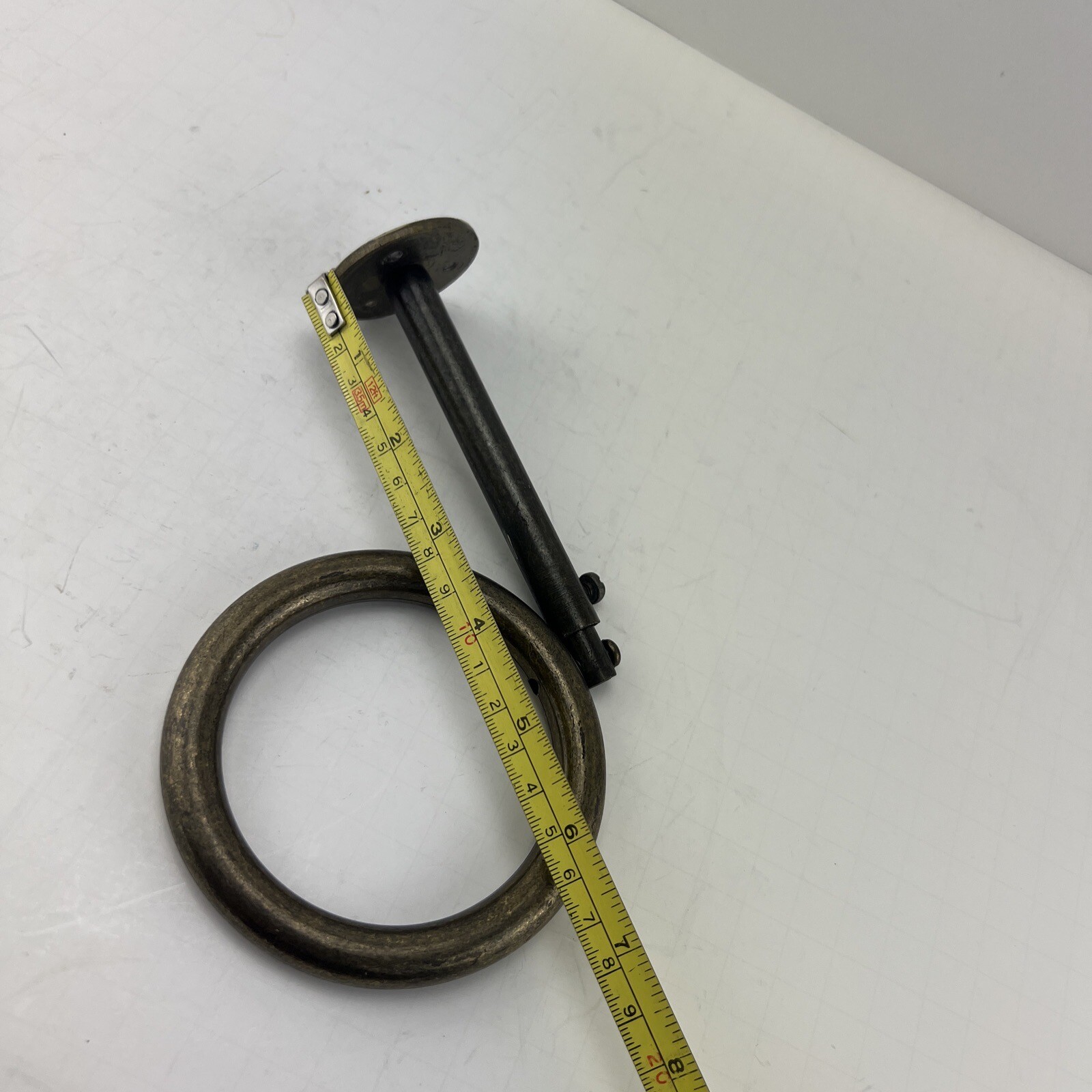 Heavy Duty Adjustable 3” Steel Ring Curtain Swag Holder Wall Or Ceiling Mount