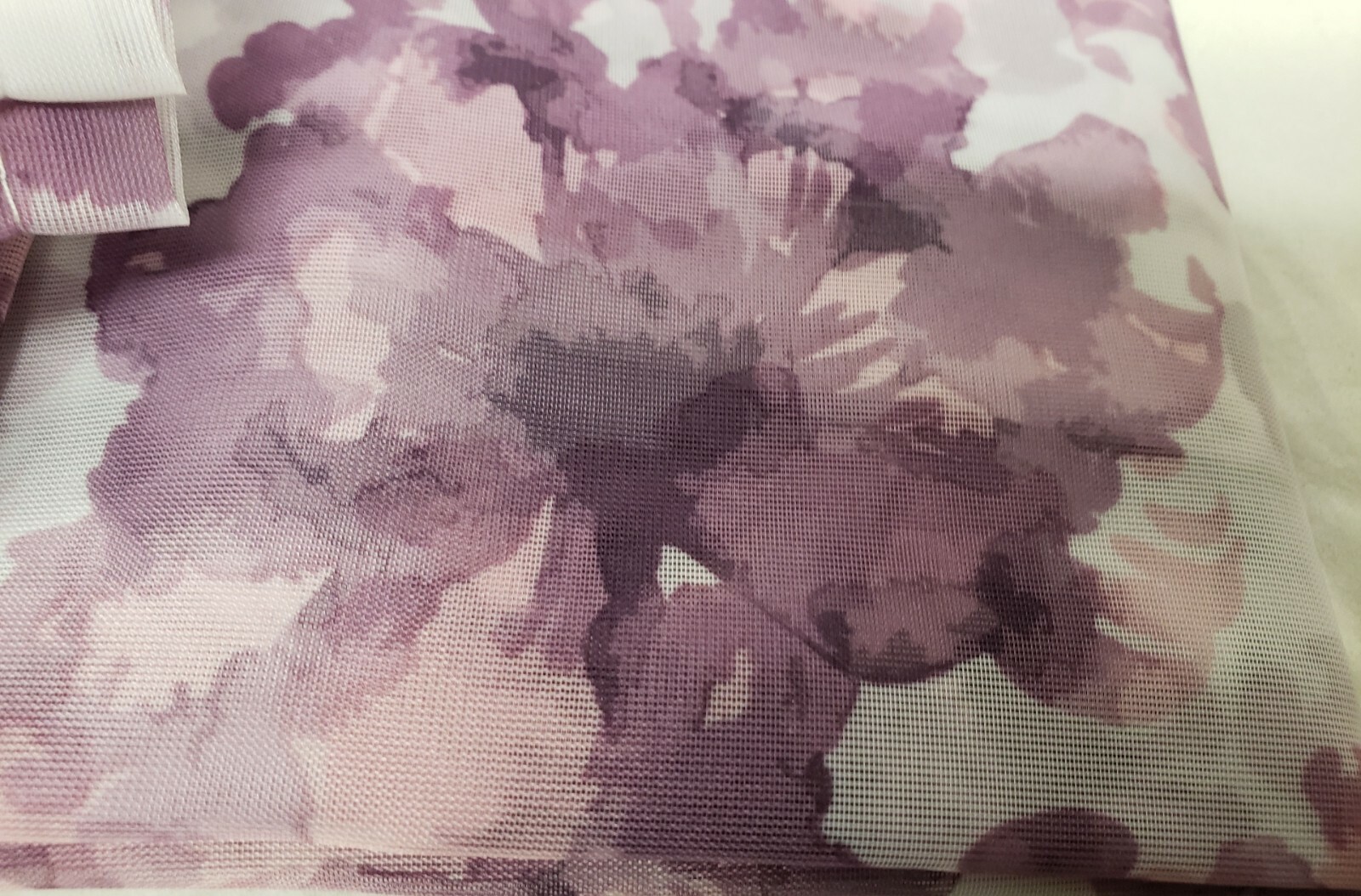 3pc Curtains Set: 2 Tiers (28″)& Valance (56″x14″) PURPLE FLOWERS, Nant
