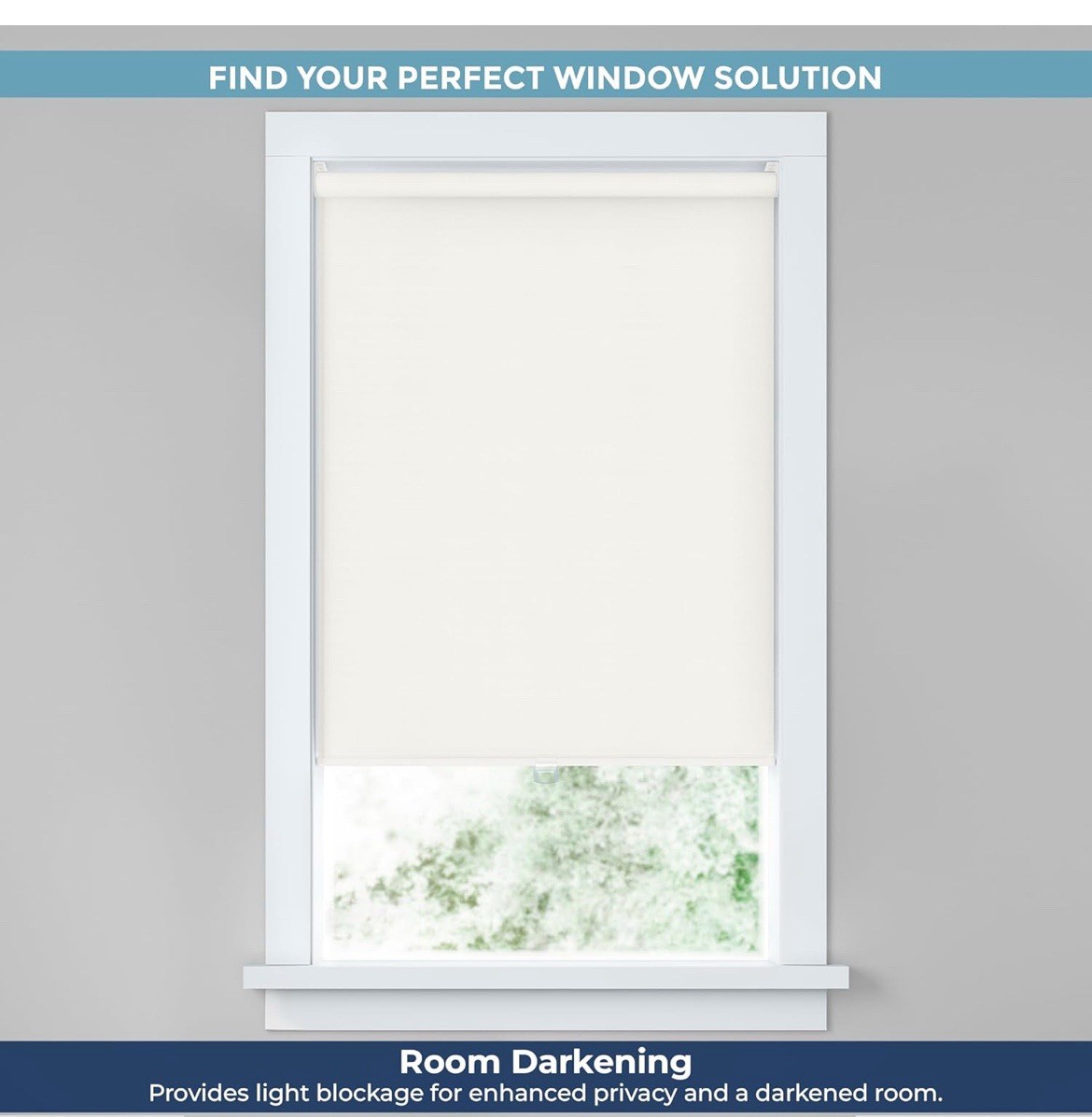 LEVOLOR Basics Cordless Blackout Roller Shade, 34″ x 72″, #R028
