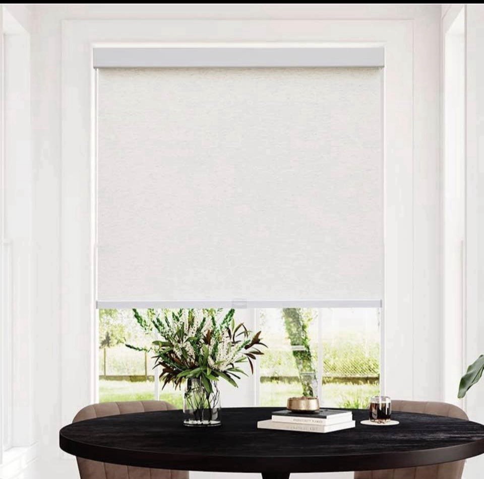 Cordless Roller Shades Light Filtering Roller Window Shades (30″W x 64″H) Cream