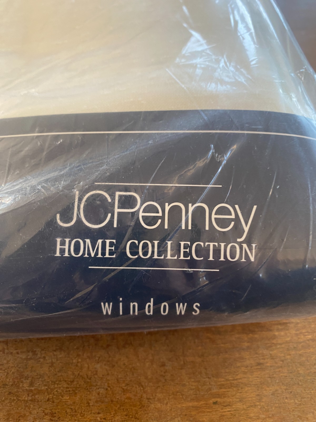 JC Penney Home Collection Valance & Curtain Panels 78 Alabaster White