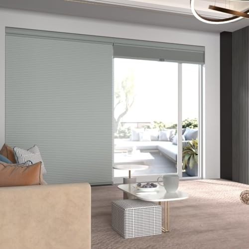 Top Down Bottom Up（TDBU Cellular Shades, 1.5 inch 32″W x 72″H Gray-blackout