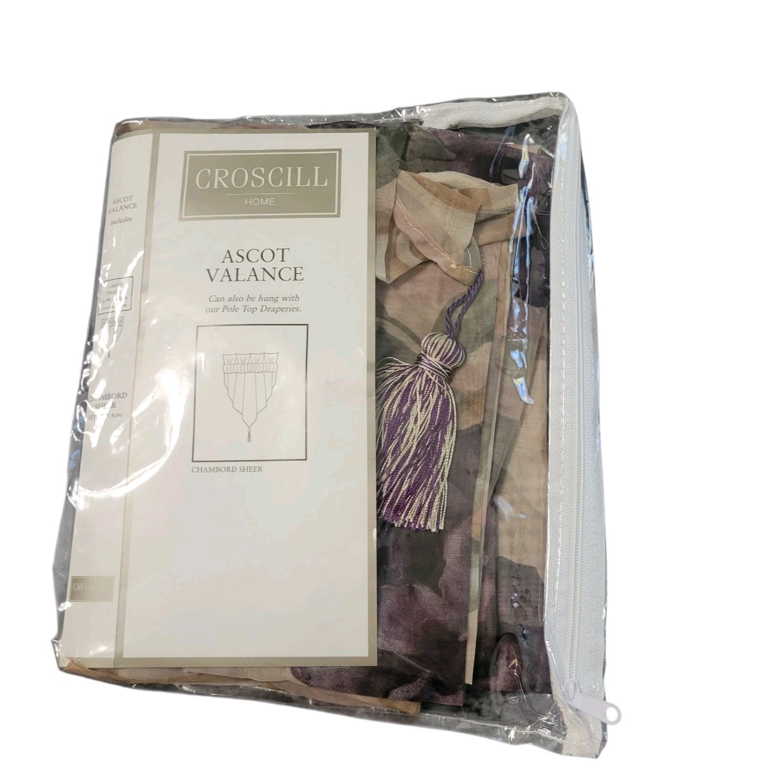 Croscill Home Ascot Valance Chambord Sheer 40″ X 25″