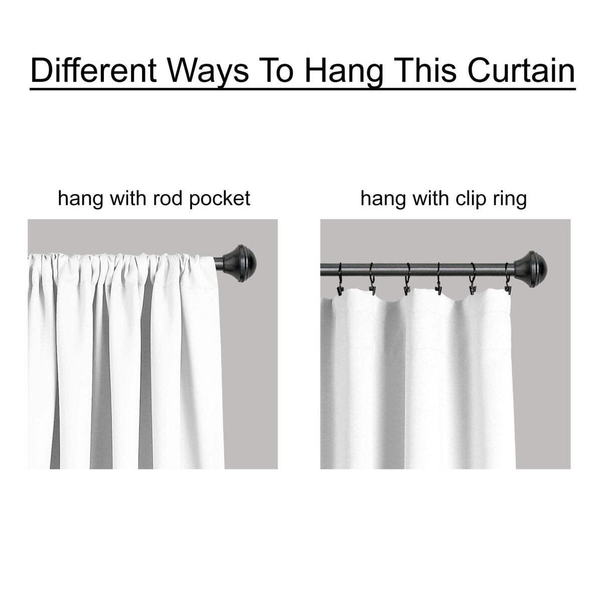 Ruffle Window Curtain (Single Panel)