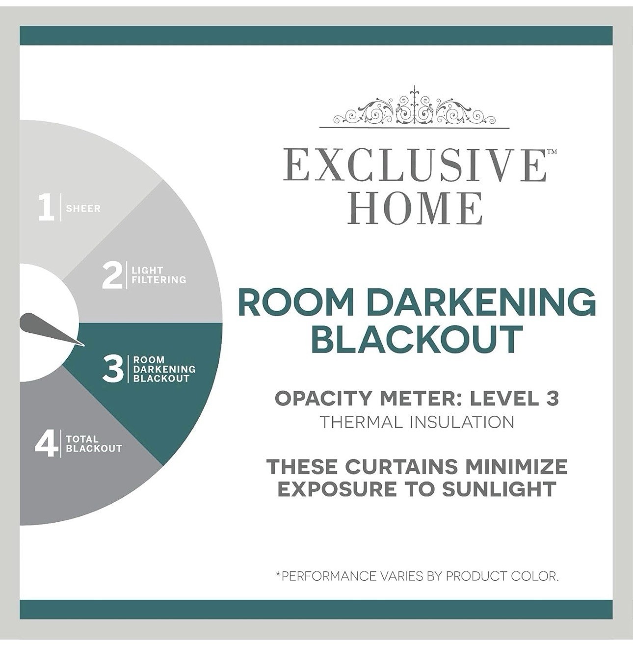 Exclusive Home Crescendo blackout lined thermal ombre tab top set 54 x 84in