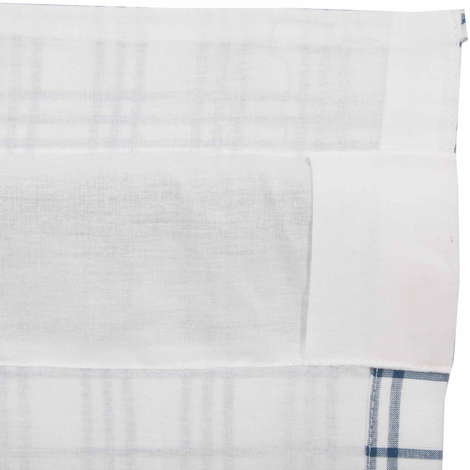 VHC Brands Farmhouse 63″x36″ Panel Pair Blue Rod Pocket Sawyer Window Curtains