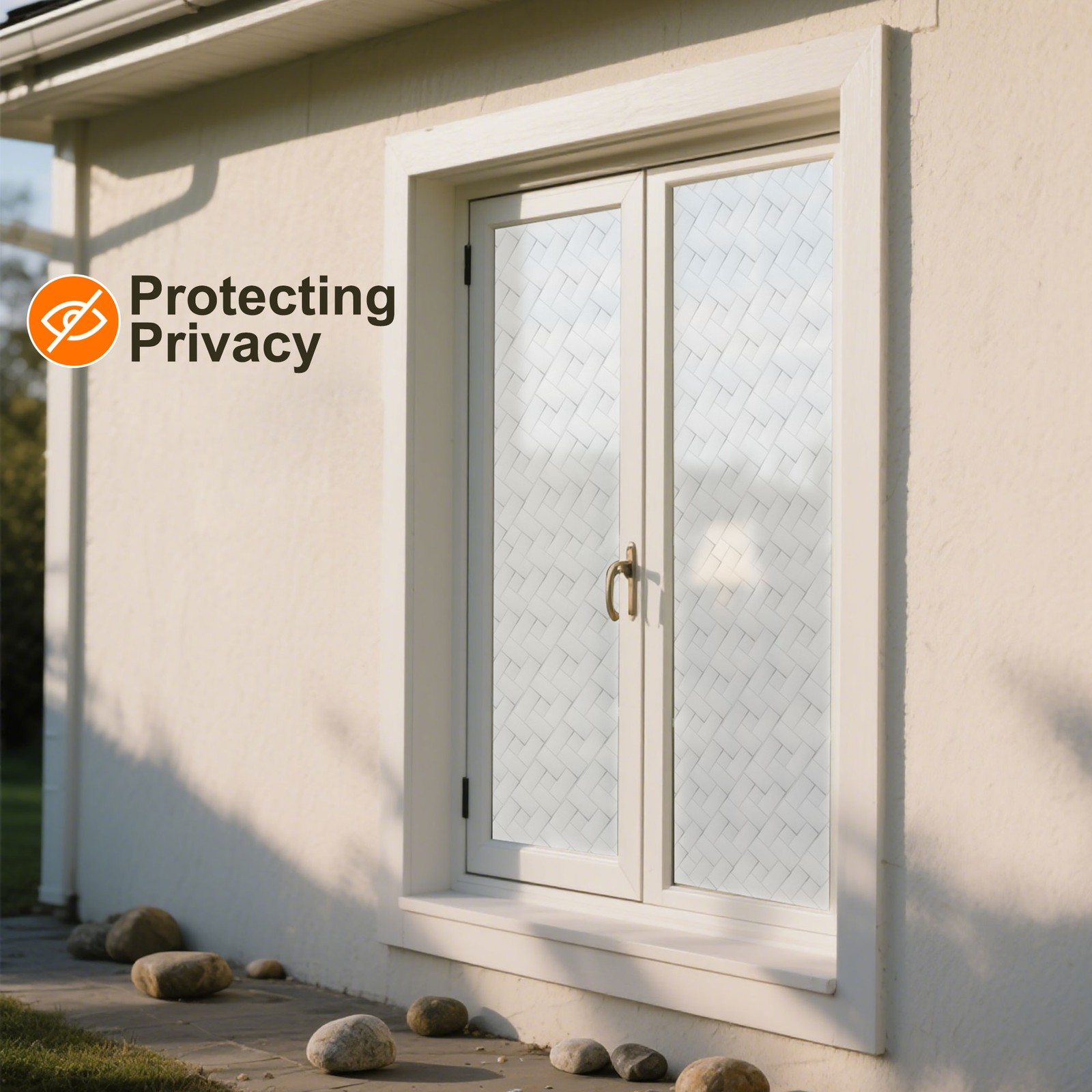 One-Way Privacy Window Film Static Cling 45x200cm Blocks UV Heat for Home Decor