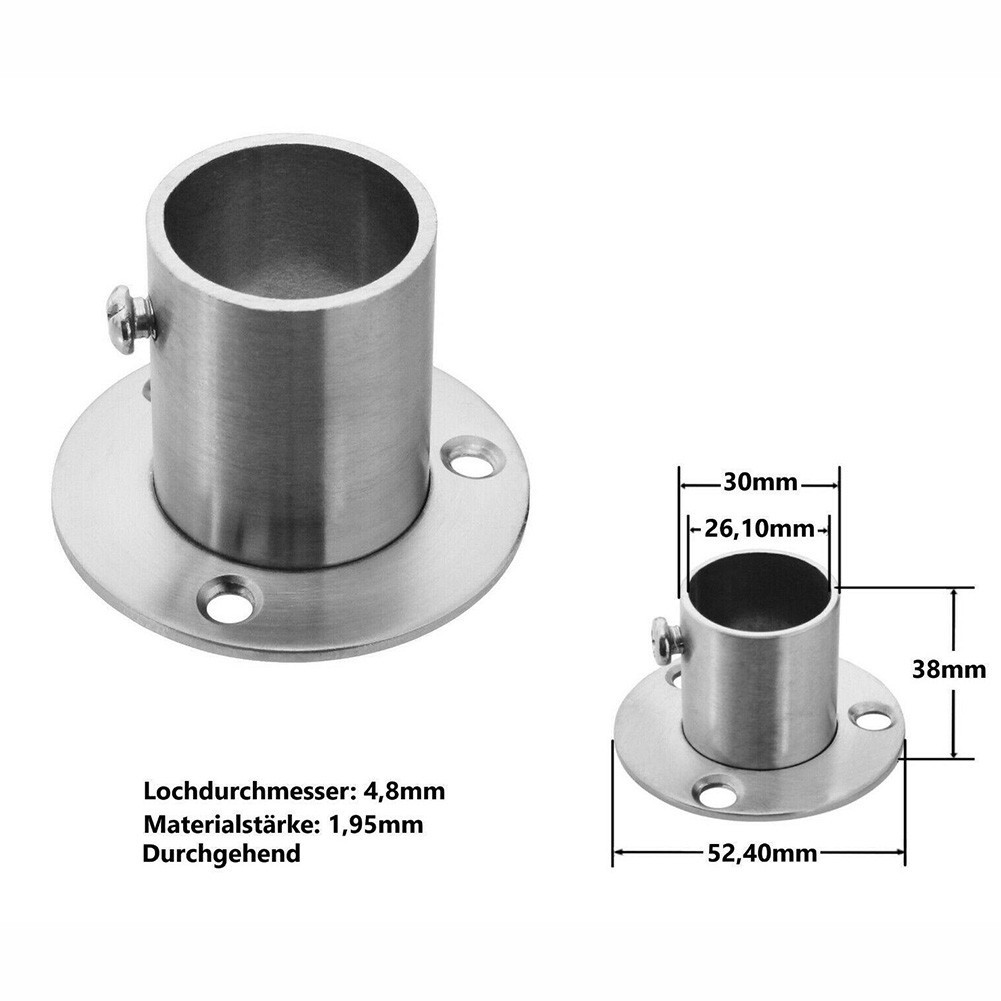 High Quality Stainless Steel Flange Connector Secure Attachment for Round Tubes