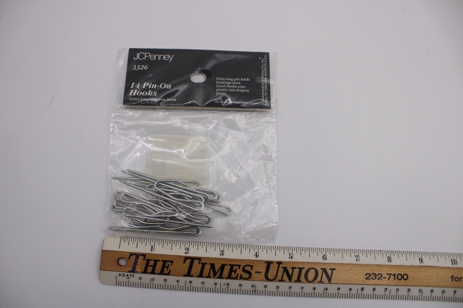 14 JCPenney #3326 Quik-Hooks Extra Long Traverse Hooks