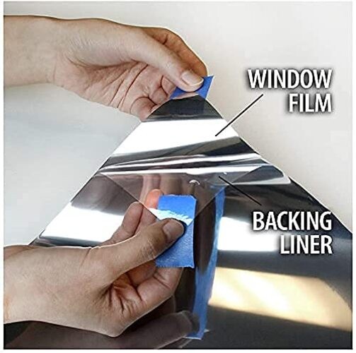S05 Window Film Daytime Privacy and Heat Control Mirror Silver 5 24in X 16ft