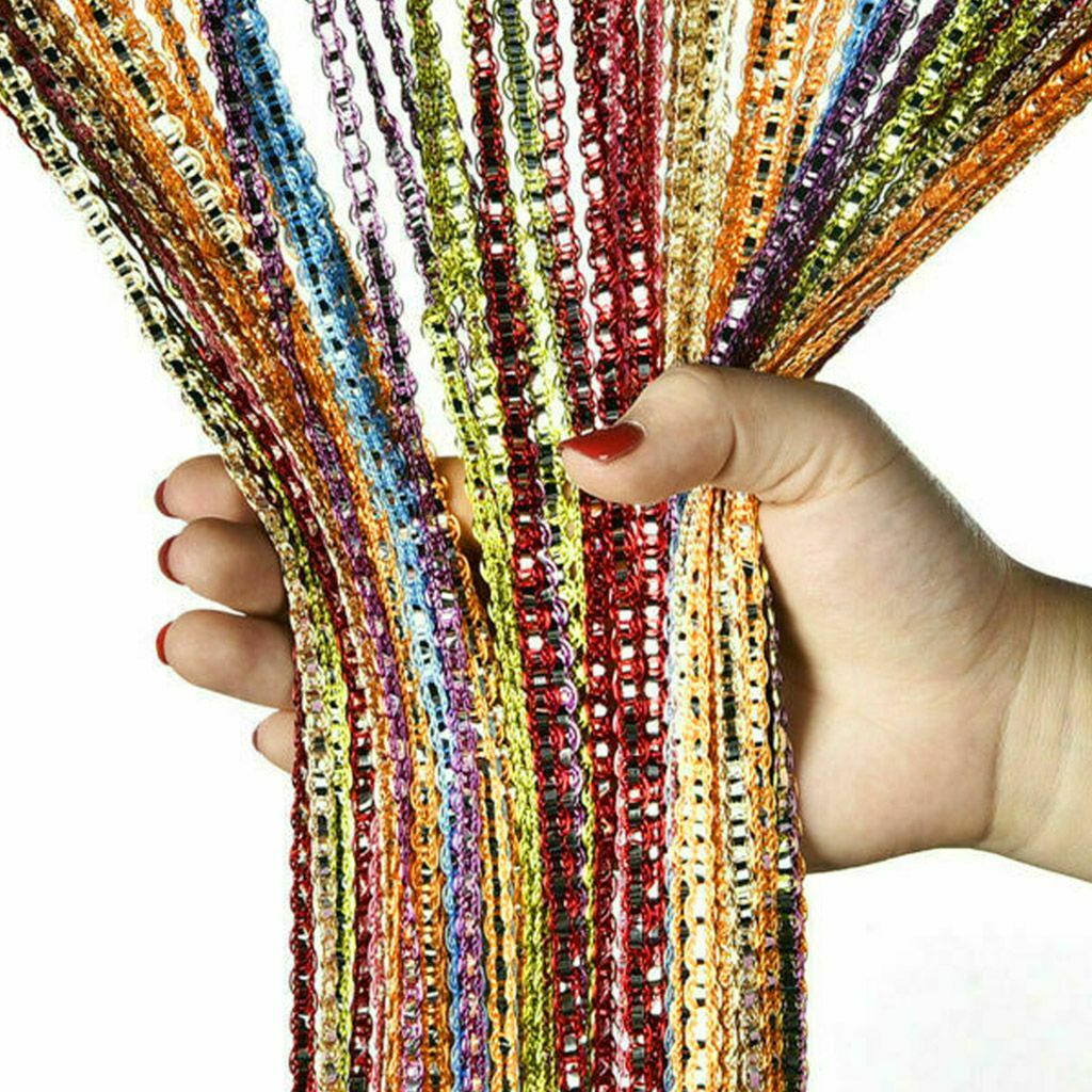 US Door String Curtain Room Divider Panel Window Tassel Fringe Fly Screen Hot