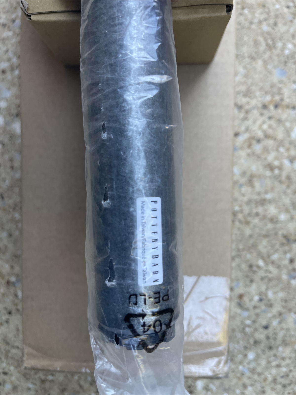 Pottery Barn Standard Curtain Rod & Wall Bracket – 28-48″ – Cast Iron Pewter