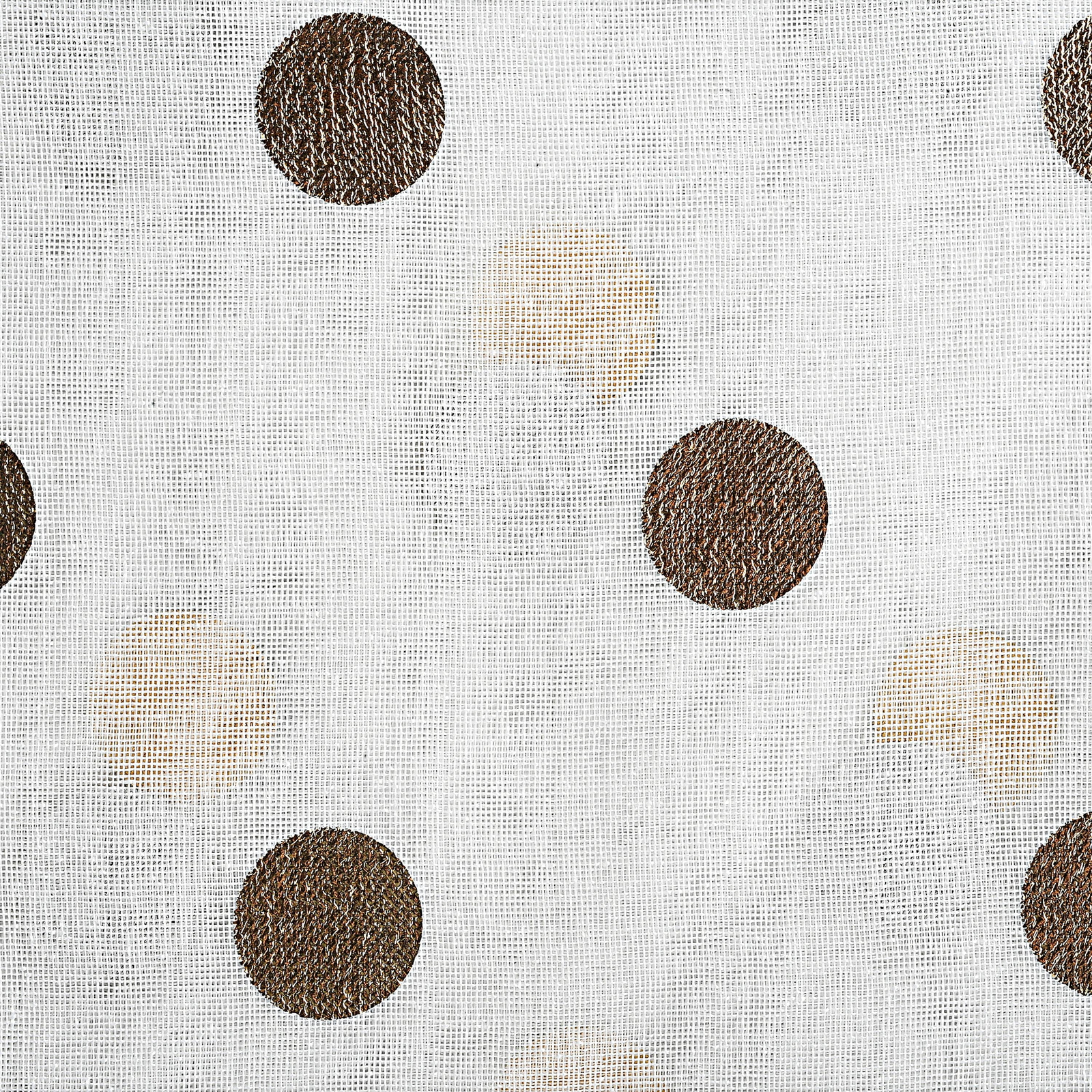 Your Zone Gold Metallic Dot Single Curtain Panel, 50″ W x 84″L