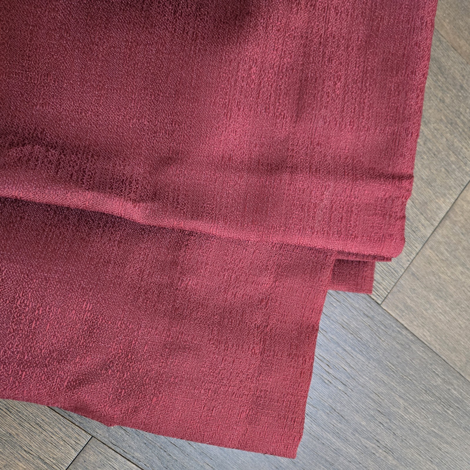 Burgandy MAROON 2 Curtains Pair Panels 42″ x 84″