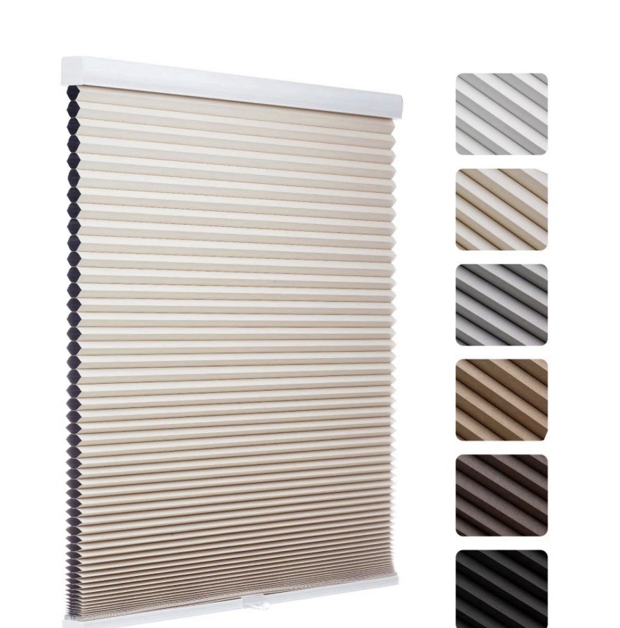 Cordless Blackout Cellular Shades (33″ W X 72″ H, Beige)