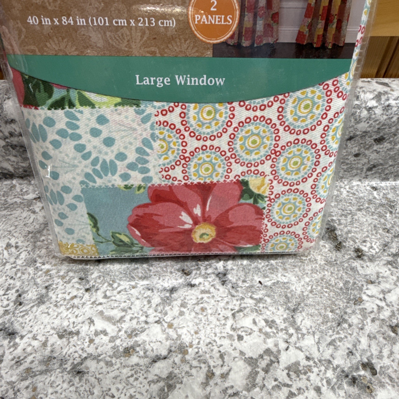 Pioneer Woman Patchwork Curtains Panel Pair Large Window