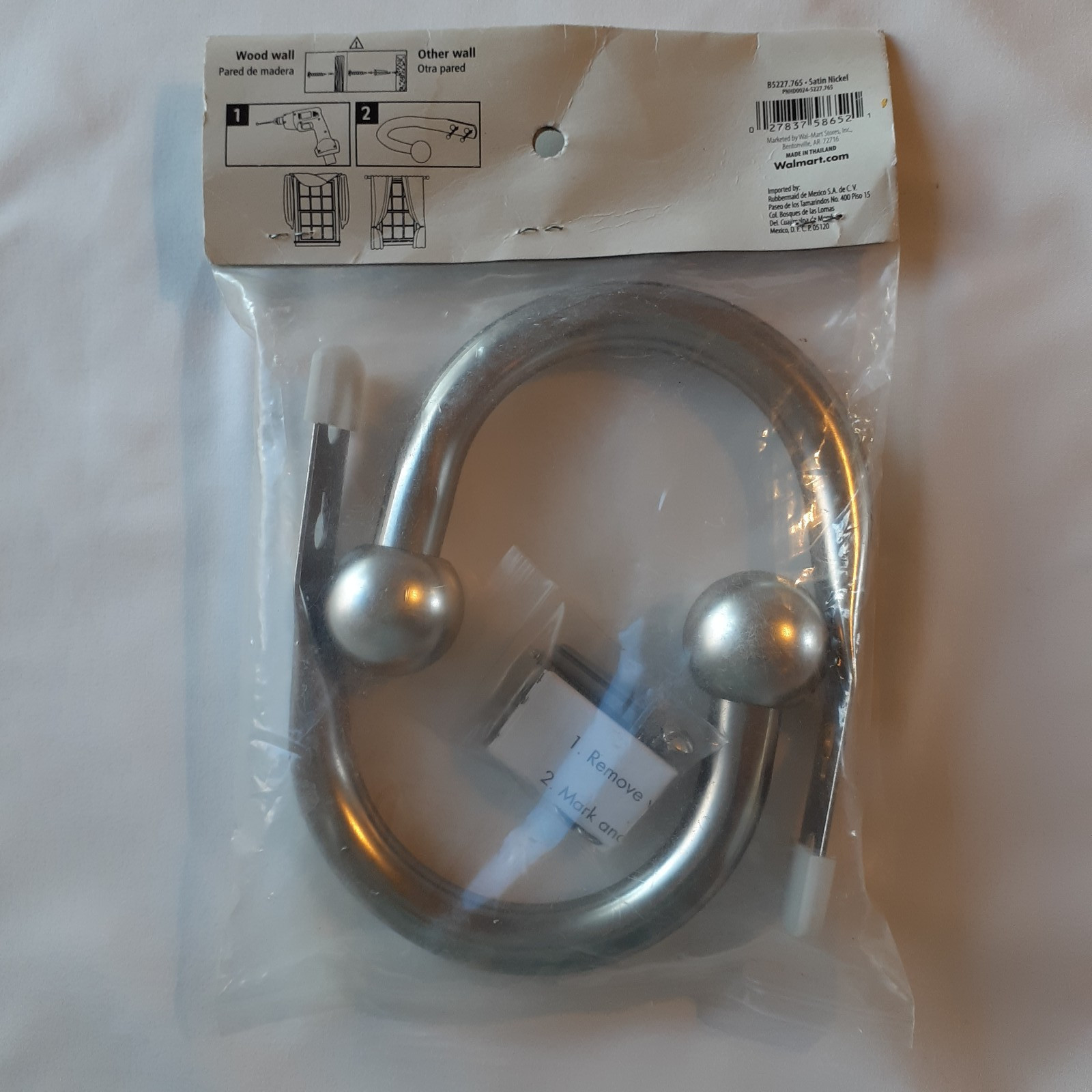 Curtain Tie Backs Drapery Decorative Satin Nickel Modern Design Pair Set