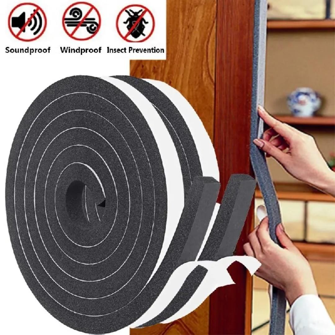 4m Foam Window Sealing Strips Windproof Sound-proof Door Weather Stripping Dustp
