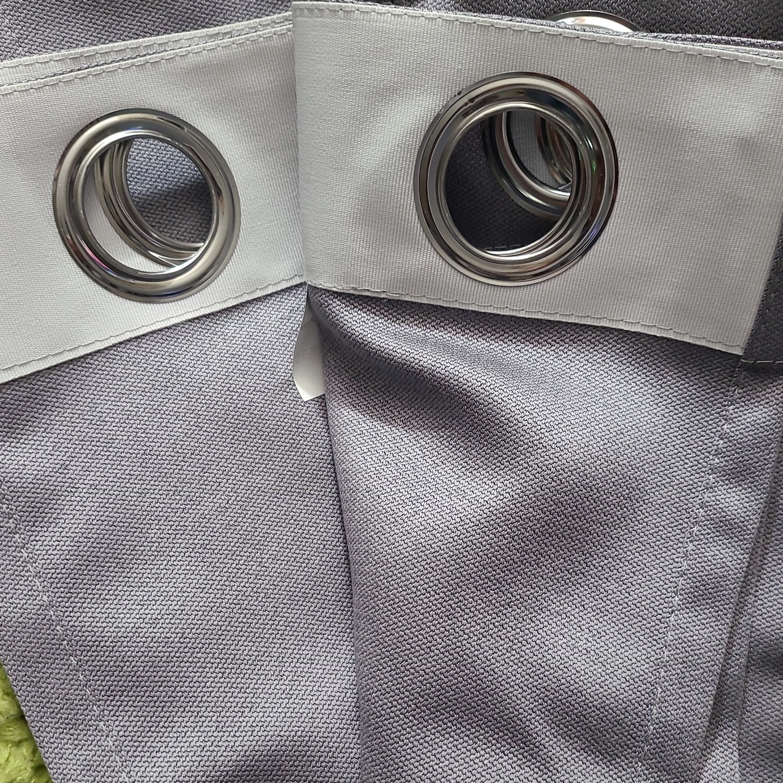 Gray Blackout Grommet Curtain Panels Polyester 23 inches x 62 inches 4 panels