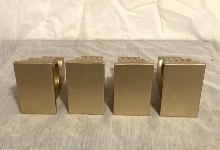 4 (FOUR) Wall Drapery Sconce Corbels Curtain Rod Swag Holders Bracket Gold – NEW