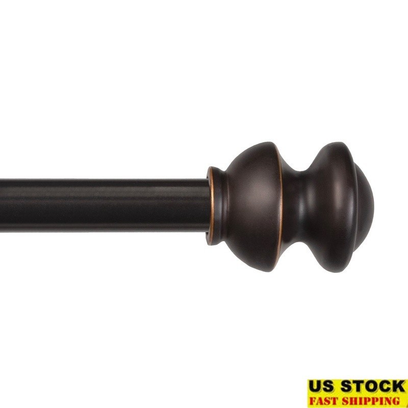 Telescoping Decorative Curtain Rod 48-86 Inch Light Medium Weight Curtains New