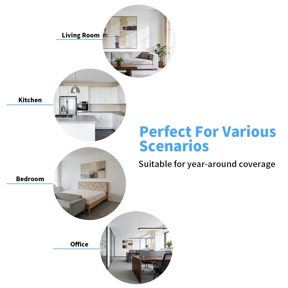 60′′× 98FT 20%VLT Window Tint Glass Film UV Heat Reflective Home Office
