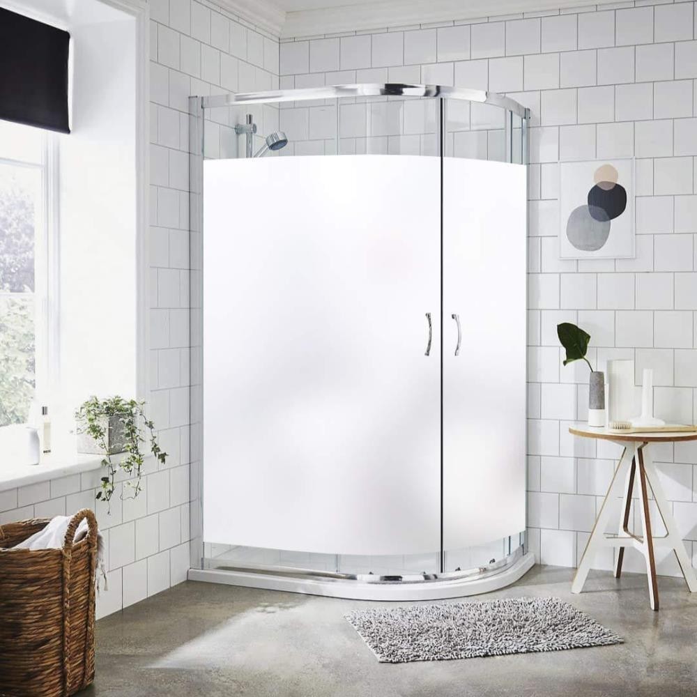 Frosted Privacy Opaque Window Film Self-adhesive White Pure Glass Sticker Tint [