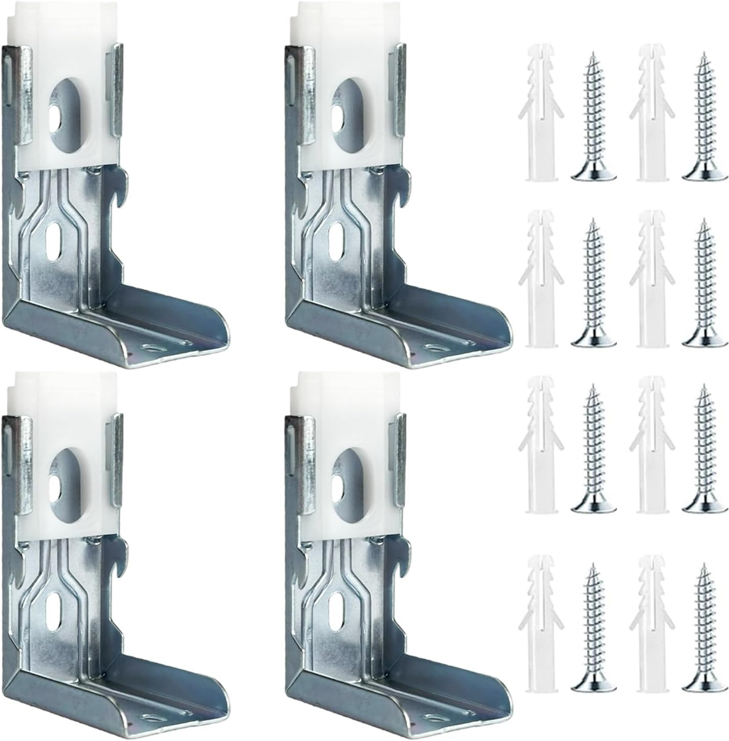 4 Pack Zebra Shades Mounting Brackets, Window Treatment Repair Kit – Heavy Du…