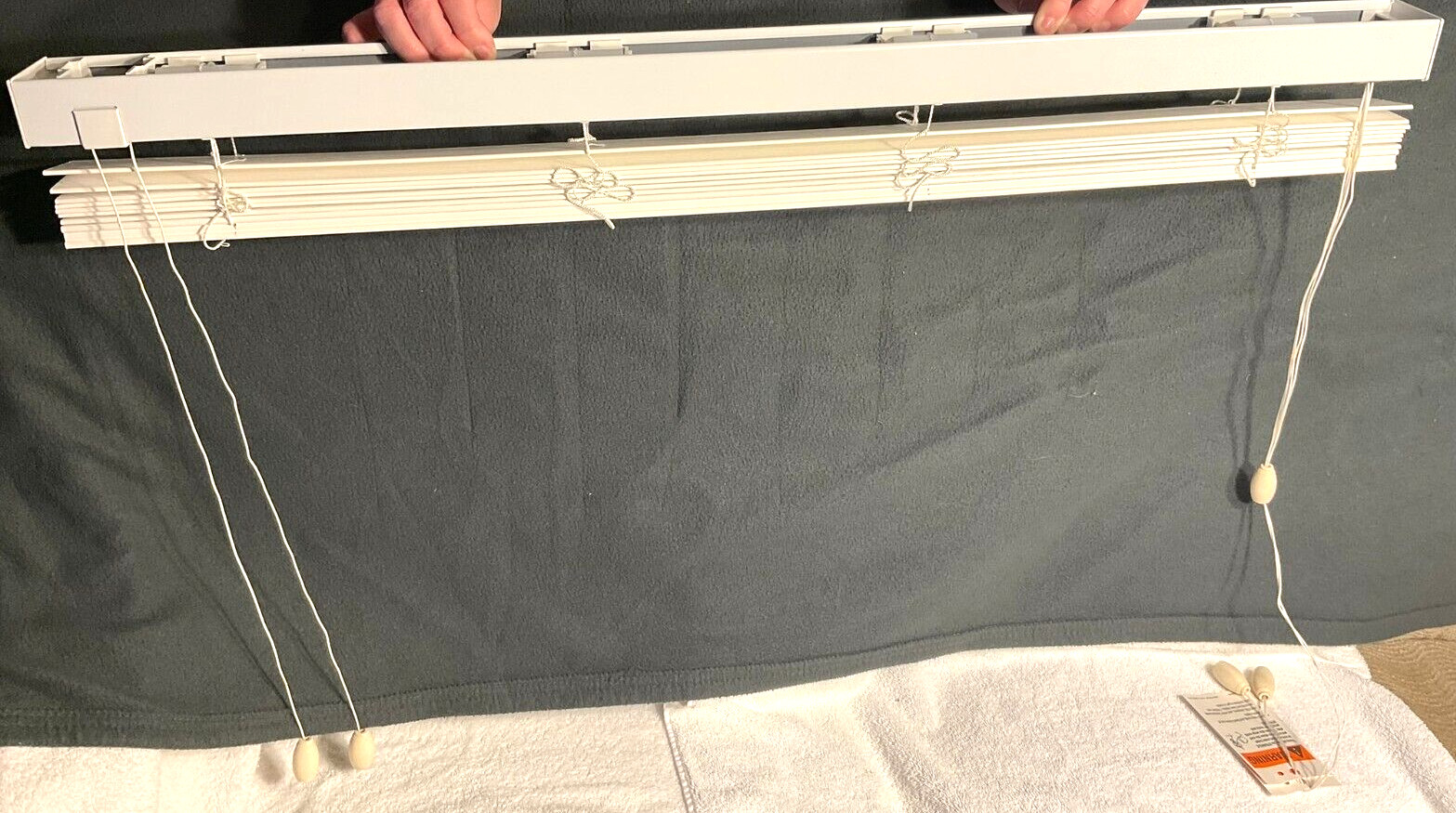 Bali Faux Wood Window Blinds – 14 high – 34″ Wide 2″ slats (Bright White)