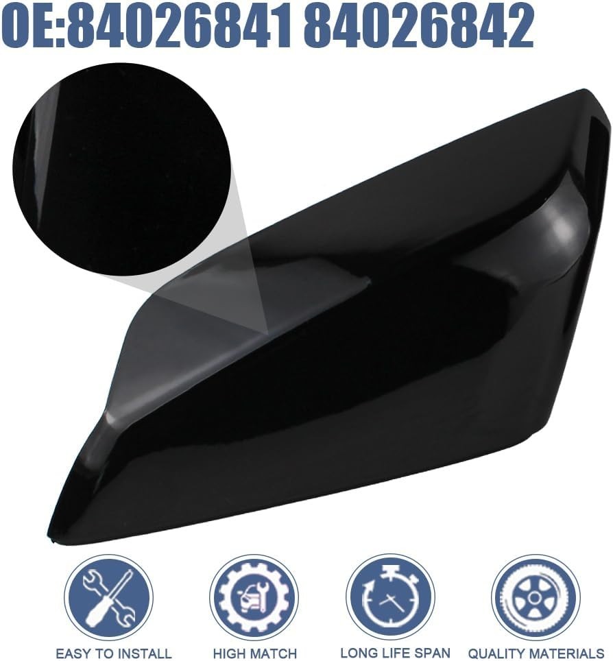 Side Mirror Cover Cap Compatible with Chevrolet Malibu 2016-2024 Replaces Drive