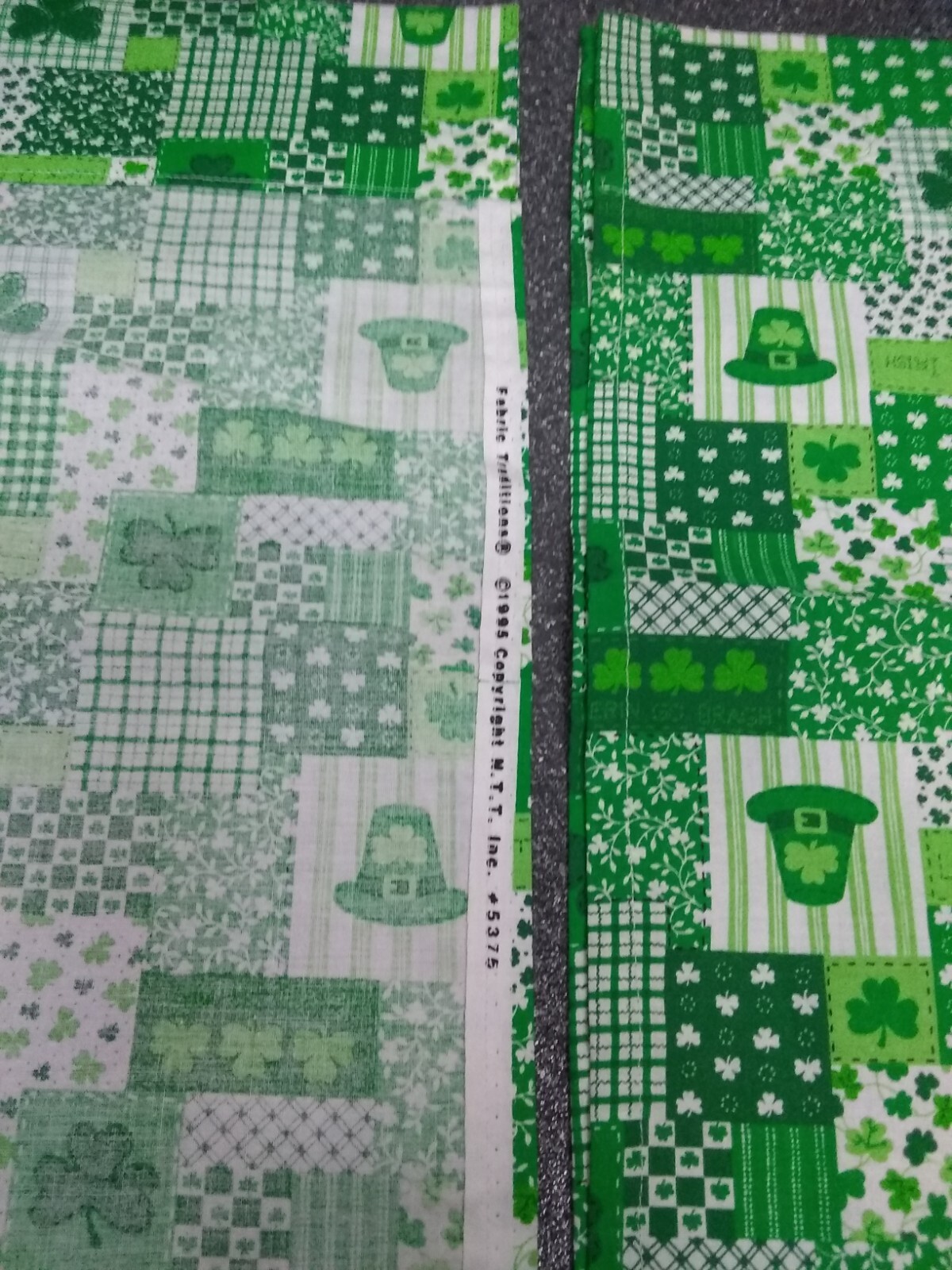 Vintage Shamrock Window Curtains, St Patrick’s Day 20″”W x 40″L (Pack of 2)
