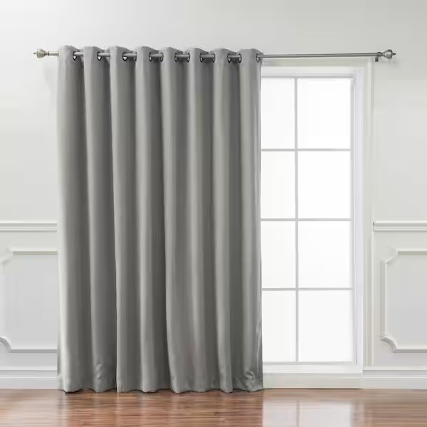 Best Home Fashion Dove Grommet Blackout Curtain – 100 in. W x 84 in. L